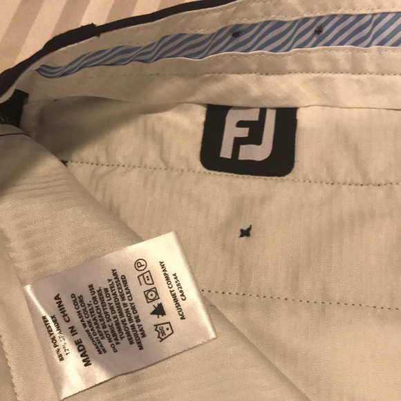 Navy Foot joy brand golf shorts. - Picture 3 of 4